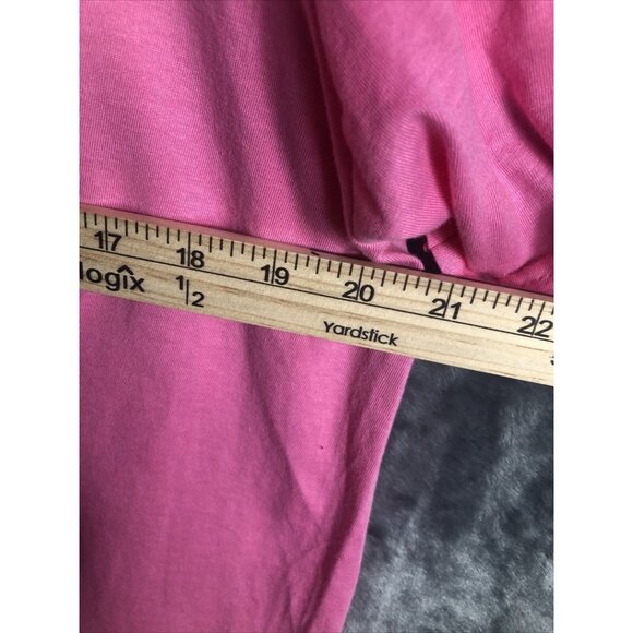 Woman's Biker Shirt Survivors Pink Graphic Tee With Wolf & Motorcycle Design - Picture 4 of 7